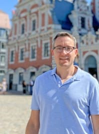 Travel agent Jay in Latvia