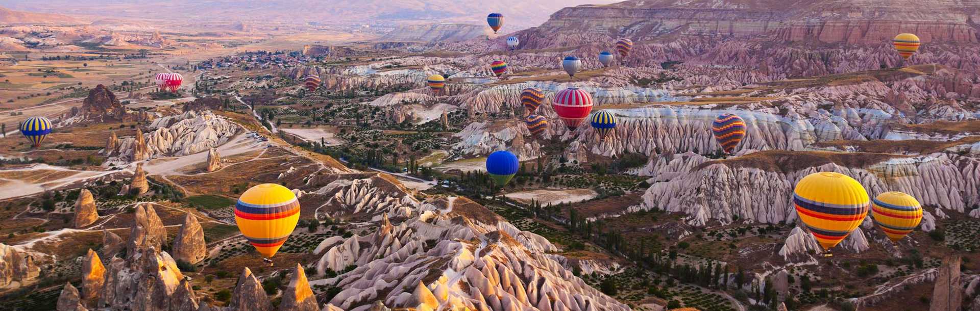 Turkey Tour - Balloons launching over Cappadocia