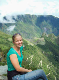 Travel agent Heather in Peru