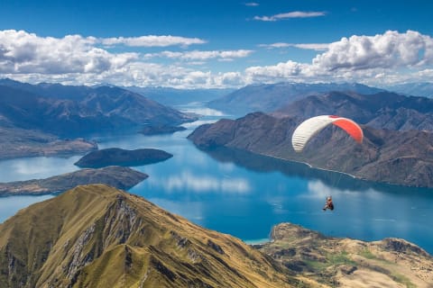 Paragliding in Wanaka, New Zealand