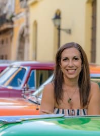 Travel agent Elizabeth in Cuba