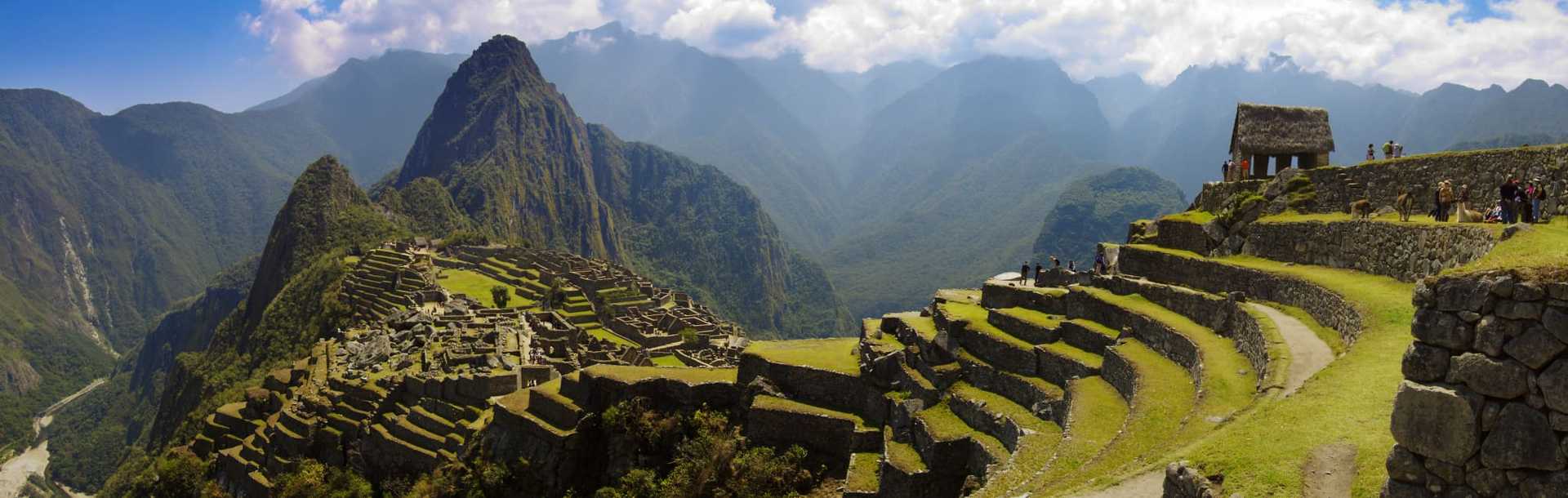 View of Machu Picchu in Peru.