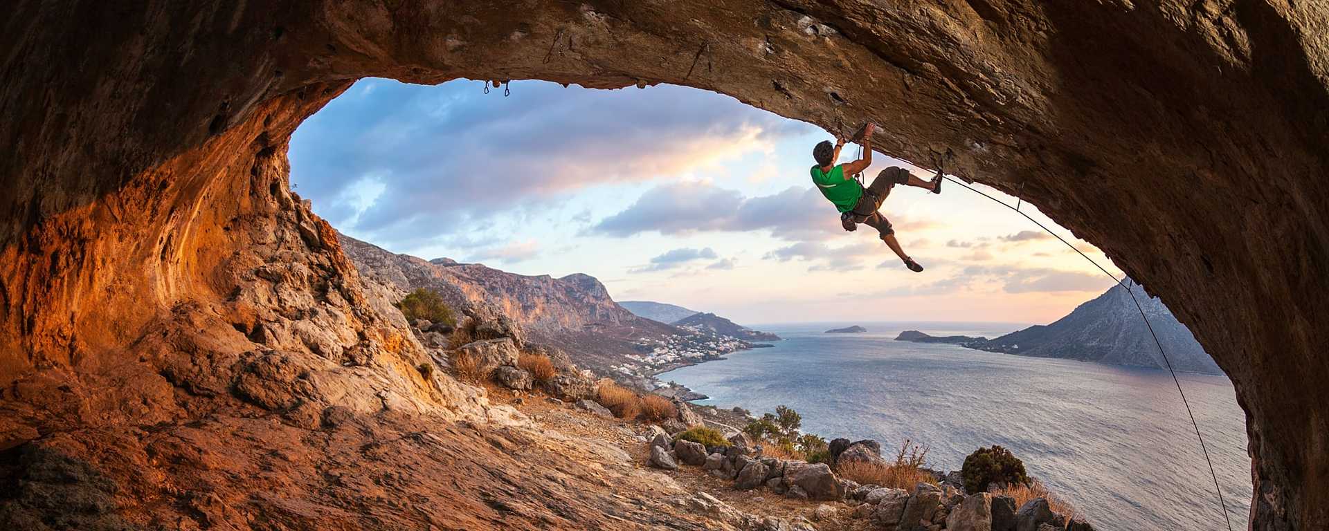 Rock climbing in Greece
